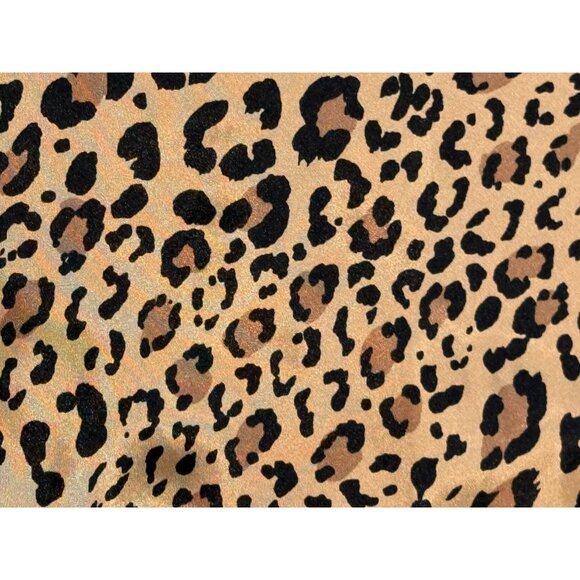 In Bloom By Jonquil Women Satin Pajama Tank Top Plus Size 2X Brown Leopard Print - Picture 10 of 10